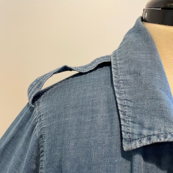 SPLENDID Indigo Double Cloth Jacket Frayed XL - Picture 4 of 14